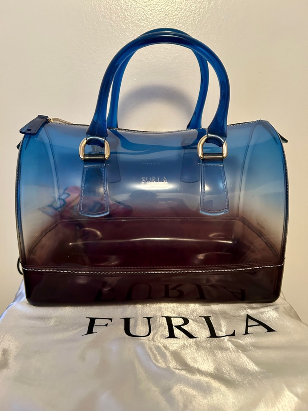Furla Candy Bag, specifically a limited edition sunset or ombre. Charm and Dusty - Picture 2 of 13